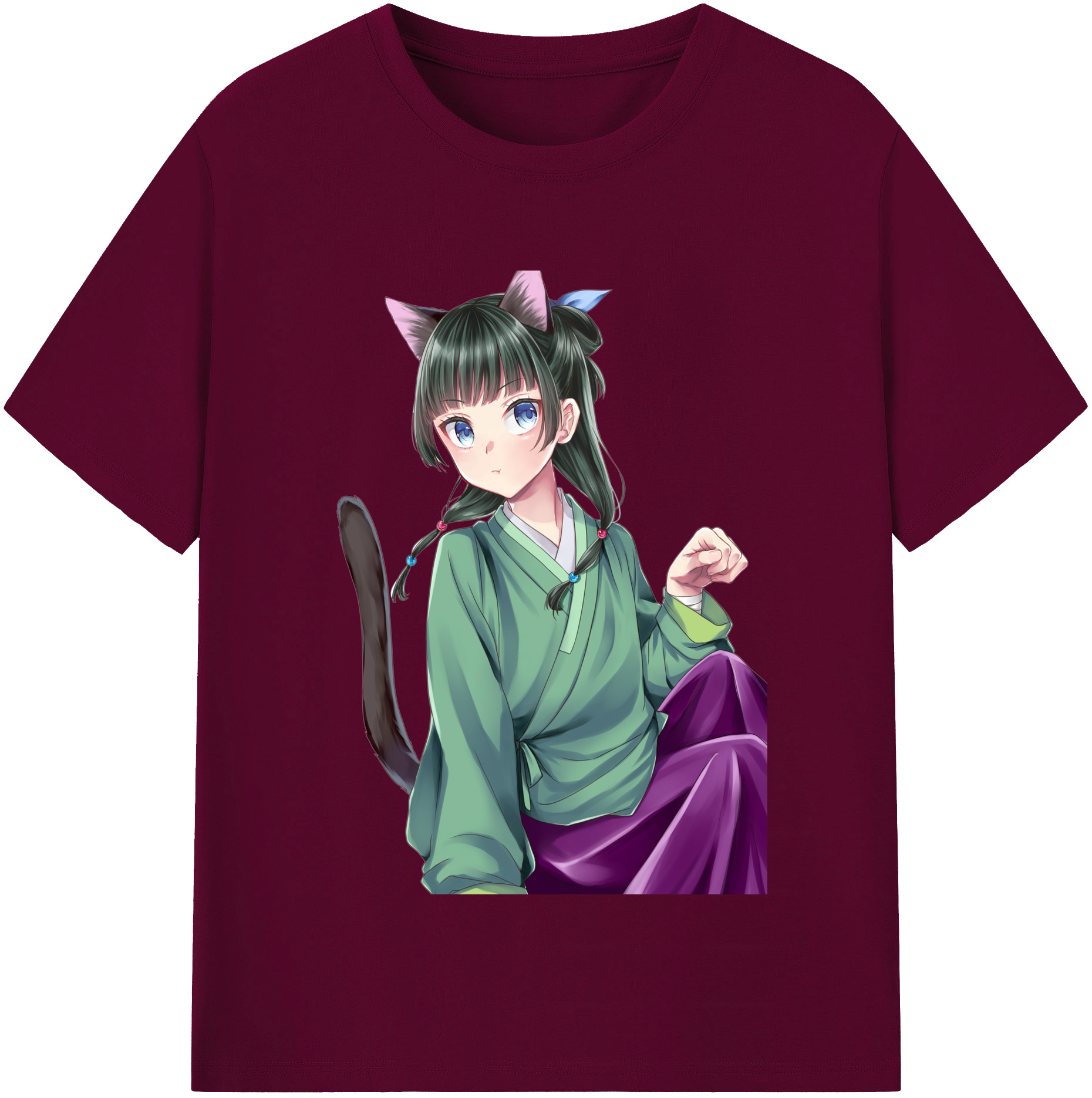 （画像用） 薬屋のひとりごと The Apothecary Diaries レディースカジュアルプリントTシャツ（綿100％）
